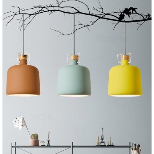 Nordic Iron Art Pendant Lights Led Hanging Lamps Modern Loft Fixtures for Bedroom Dining Room Kitchen Home Decor Led Luminaire