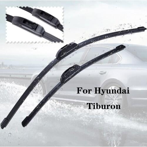 Wiper blades For Hyundai Tiburon from 1997 1998 1999 2000 2001 2002 2003 2004 2005 2006 2007 2008 Clean car windshield