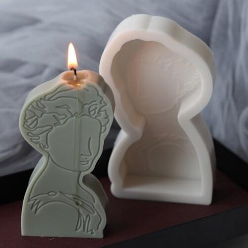 Woman Stick Figure Sketch Aroma Candle Mold Plaster Mold Candle Craft 10356550