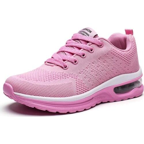 Big Size Summer Air Cushion Sports Woman Sneakers Women 2020 Womens Sport Shoes Running Femme Pink Sneakair Sneackers A-1288