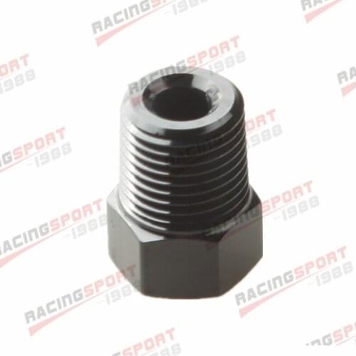 1/2'' NPT Hex Head Plug Fitting Adapter Aluminum Blue/Black