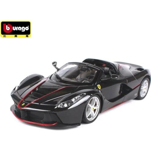 1:24 Simulation alloy sport car Diecast model toy For Ferraried aperta with Steering wheel control front wheel steering for kids