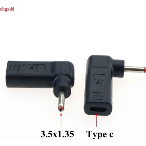 1pcs Dc USB Type C USB C Female to 3.5*1.35 3.5x1.35mm Male Plug Converter Power Jack Connector Adapter