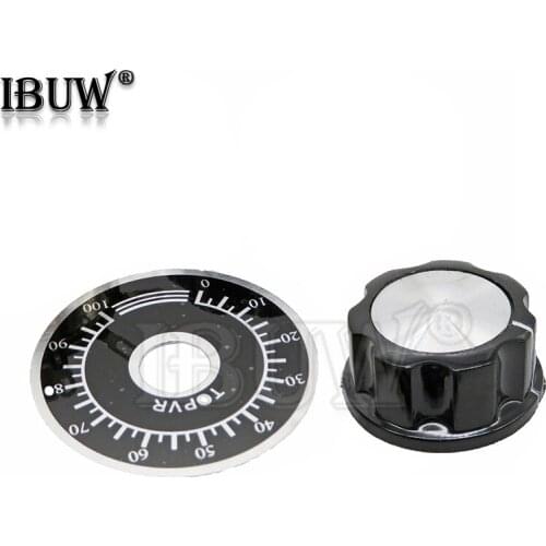 10Sets 10PCS A03 dial knob WTH118 + 10PCS MF-A03 bakelite knob with scale plate sheet scale digital potentiometer
