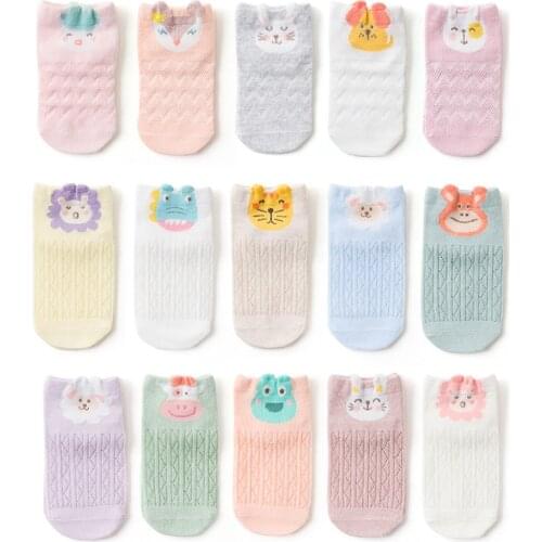 5 Pairs/set Baby Summer Socks Babies Accessories Newborn Toddler Girl Boys Socks Childrens Mesh Casual Socks Calcetines Verano