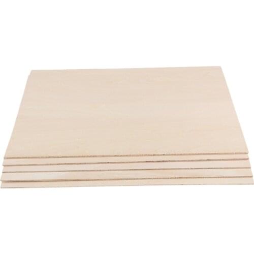 10 Pieces Basswood Wooden Board for Crafts Aircraft Ship House Toys Model