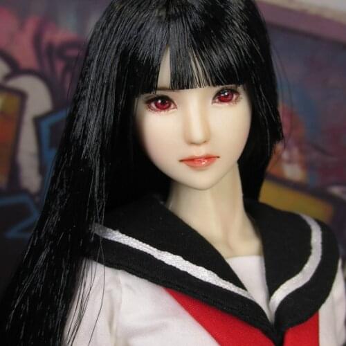 Estartek Customized 1/6 Obitsu KE26 Jigoku Shoujo Mioyosuka Head Sculpt for 12inch UD DOLL Action Figure DIY