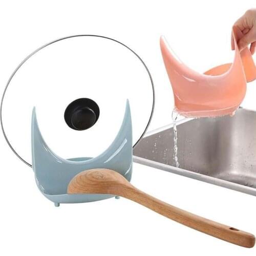 Plastic Pan Pot Lid Cover Rack Cutting Board Storage Holder Shelf Kitchen Stand Made of durable PP material, safe environmental