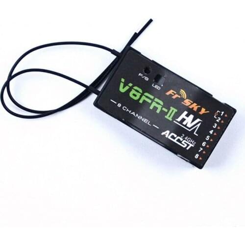 Frsky V8FR-II 2.4Ghz 8CH Receiver V Series ACCST HV Version Long Range 3.0V-16V High Voltage Receiver For RC Drone Multicopter