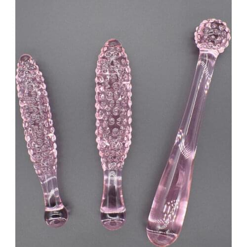 Corn Bar Glass Anal Plug Female Masturbator Simulation Women Toy Adult Sex Supplies Male Anus Pull Beads