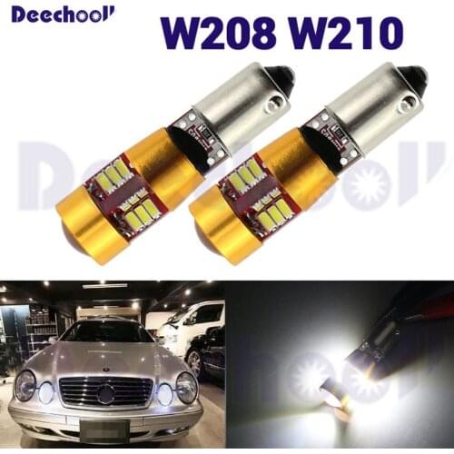 2XCanbus Pure White Real 2.4W 220Lm LED Parking Position Side light bulb for Mercedes-Benz E-Class for Mercedes W210 E420 W208