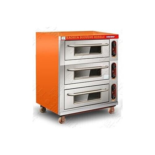 Hot Selling 380v 50hz Electric 3 Layer Commercial Pizza Oven Cake Egg Tarts Bread Baking Bakery Oven