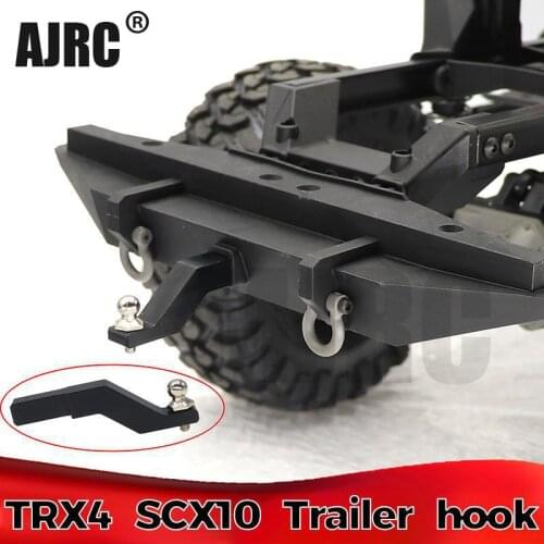 MJRC RC Car Metal Tow Hook Drop Hitch Receiver for 1/10 RC Crawler Traxxas TRX4 Axial SCX10II 90047 90046 D90 RC4WDUpgrade Parts