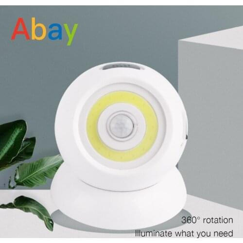 Mini Night Light Usb Charging Ball Night Lamp 360 Rotating Staircase Cabinet Bedroom Cob Ball Light Induction Night Light