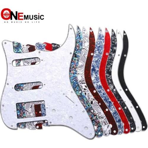 Multi Color 3 Ply 11 Holes SSH Guitar Pickguard Anti-Scratch Plate For ST FD Electric Guitar