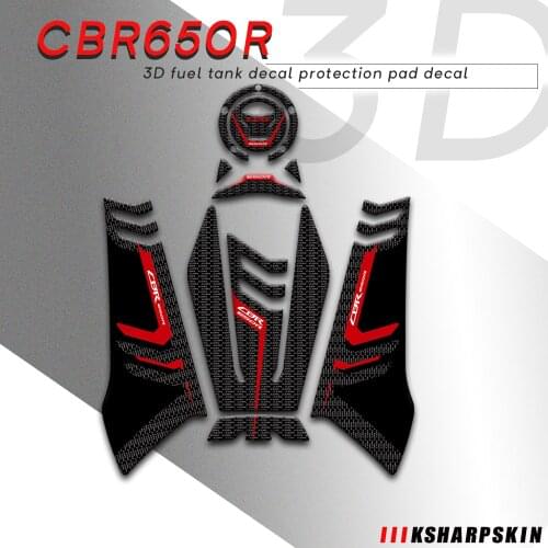 New sale Motorcycle fuel tank anti-scratch sticker Gas Cap Tank Pad protection Sticker 3D Decal for HONDA CBR650R cbr 650r 2019