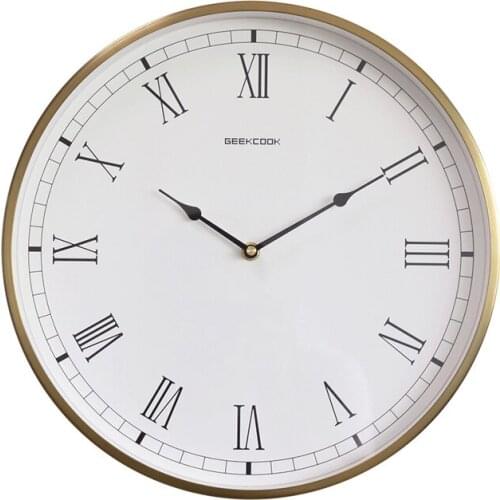 Living Room Luxury Gold Clocks Wall Home Decor Musical Large Metal Bedroom Wall Clock Modern Design Miinimalist Reloj De Pared