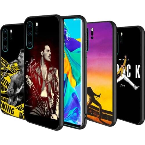 Silicone Cover Freddie Mercury Queen For Huawei P40 P30 P20 Pro P10 P9 P8 Lite E Plus 2019 2017 Phone Case