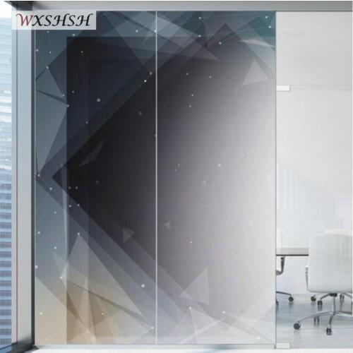 Custom Size Static Cling Window Film PVC Star Sky Pattern Privacy Protection Decorative Glass Sticker For Home Office Buildings