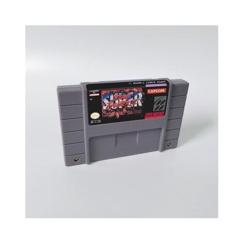 Super Street Game Fighter II The New Challengers - Action Game Card US Version English Language