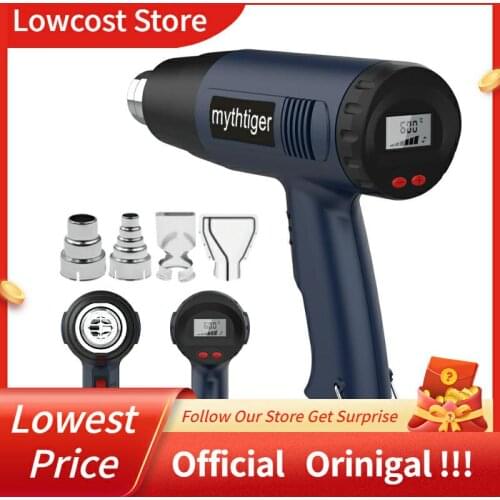 EU PLUG 2000W 220V EU Plug LCD Heat Guns Shrink Wrapping Thermal Heater Industrial Electric Hot Air Gun Thermoregulator