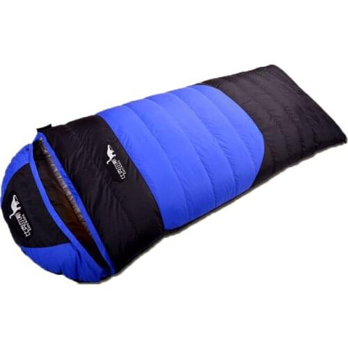 Outdoor Winter Waterproof Camping Travel Portable Envelope Duck Down Sleeping Bag
