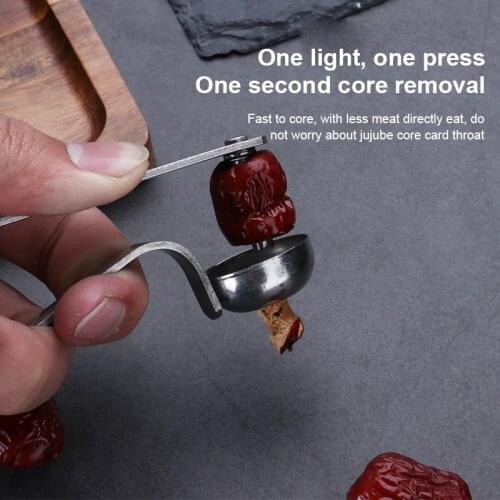 1Pcs Red Dates Corers Stainless Steel Jujube Kernel Remover Fruit Seed Core Digging Tools Nuclear Separator Kitchen Gadget