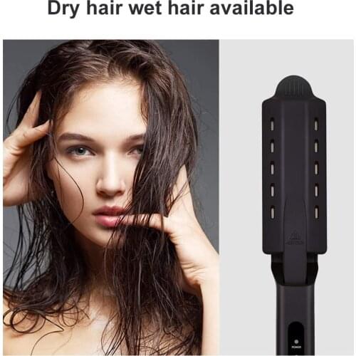 Hair Straightener Four-gear temperature adjustment Ceramic Tourmaline Ionic Flat Iron Professional Salon Steam Hair Straightener