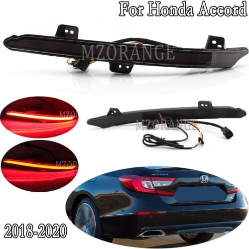 Rear Bumper Reflector Light For Honda Accord 2018 2019 2020 Stop Light Driving Reversing Turn Signal Brake Lamp Car Accessories