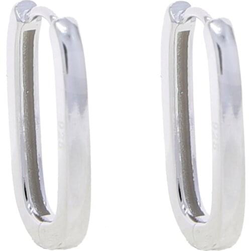 925 sterling silver multi piercing women earring simple geometric mini hoops 925