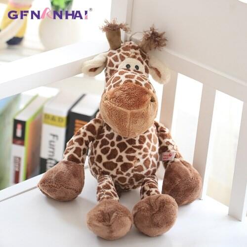 1pc 25cm Cute Forest Animal Giraffe Plush toy Stuffed Soft Baby Finger Giraffe Dolls Lovely Toys for Children Birthday Gift