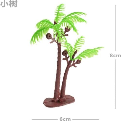 D502 green leaf tree 10pcs Suitable for electric rail the train toy general track scene parts Childrens cognitive toys