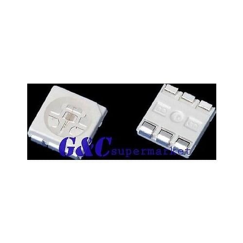 100pcs RGB SMD SMT 5050 Super bright LED lamp Bulb RED GREEN BLUE diy electronics