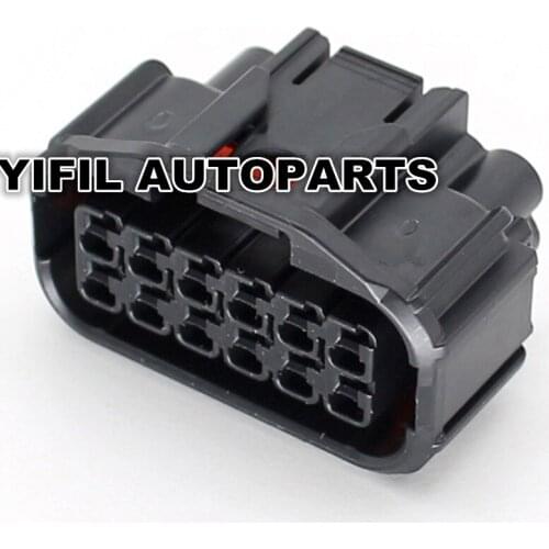 5/10/20/50/100pcs 12 Pin/Way Female Waterproof Connector LED Headlight Speaker Plug For Honda Civic Odyssey XRV VEZEL 6189-7410