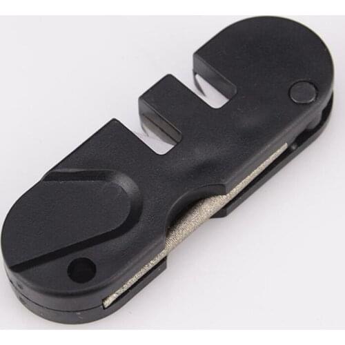 New 50pcs/lot Portable Tungsten Ceramic Carbide Knife Whetstone Sharpener Sharpen Fish Hook Pocket Diamond Tool Camp Hike