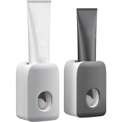 Automatic Toothpaste Dispenser Wall Mount Toothbrush Holder Lazy Toothpaste Squeezer For Toilet Home Bathroom Accessories