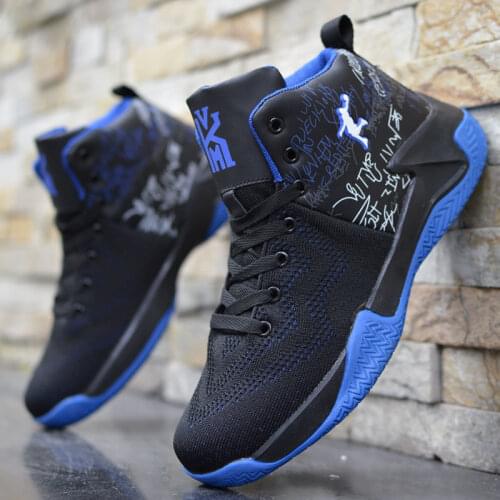 Basketball Shoes Men Cushioning Student Shoes Men High-top Outdoor Sports Sneakers Breathable Athletic Gym Shoes zapatos de lona