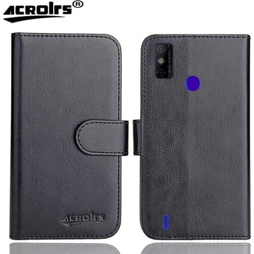 Tecno Spark 6 Go Case 6.52" 6 Colors Flip Fashion Soft Leather Crazy Horse Exclusive Phone Cover Cases Wallet