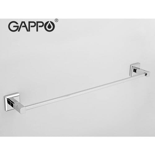 GAPPO Single Towel Bars Brass Towel Holder hooks restroom Towel Rack Bathroom accessories G3801