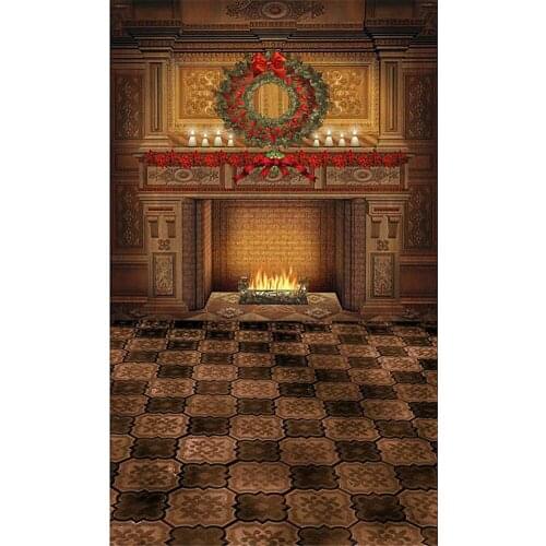 Photography Backdrop Newborn White Snow Flowers Baby Xmas Tree Festival Background Wood Floor For Photo Studio