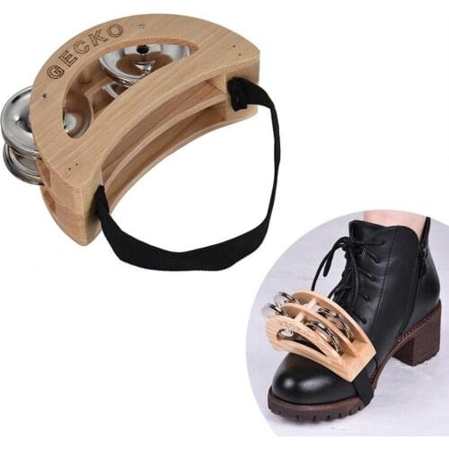GECKO GK05-TAP Newest Cajon Box Drum Companion Accessories Foot Jingle Tambourine Drum Part Musical Percussion Instrument