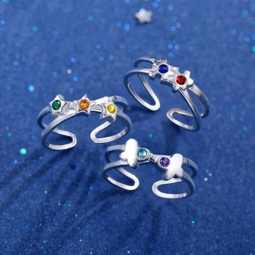 IDOLISH 7 Anime Ring Sterling Sliver S925 Comics Role Izumiiori Zero Cosplay Figure Gift For Girlfriend