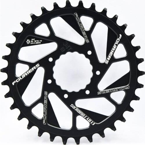 FOURIERS Single chain ring with N/W tooth Aluminum Mountain bike crankset chain wheel 0mm Offset Fix cranks with CINCH System