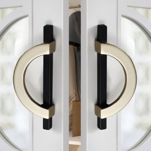 Light Luxury Cabinet Handles Modern Simple Zinc Alloy Door Knob Drawer Pulls Wardrobe Knob Nordic Furniture Door Handle Hardware