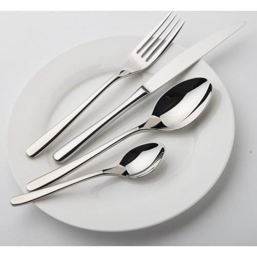 Dinnerware Set Stainless Steel Tableware Luxury Cutlery Set Vintage Quality 24Pcs Dining Fork Spoon Knife Dinner Set Western