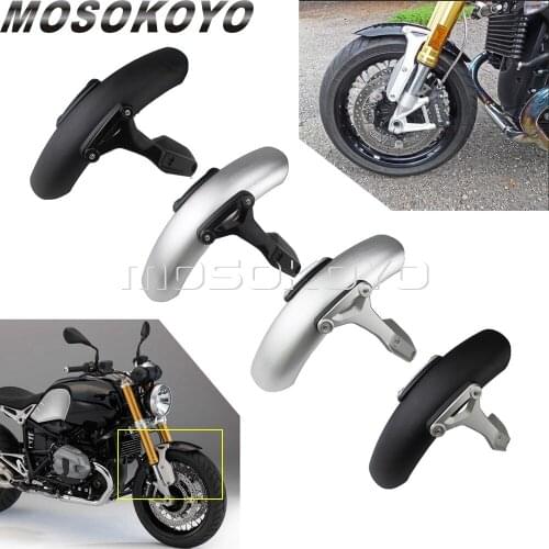 Motorcycle Front Wheel Cover Fender for BMW R NineT R9T Nine T 2014-2018 Aluminum Mudguard Protector with Side Bracket