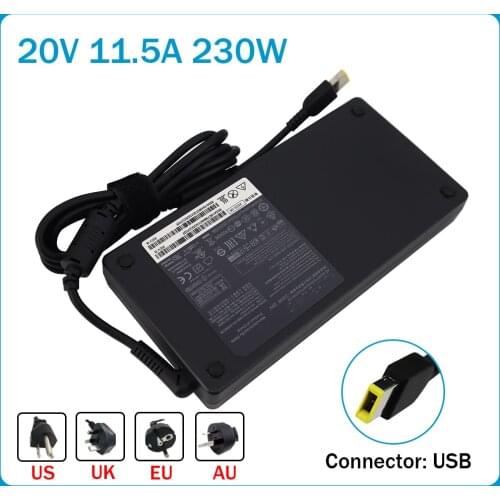 Original 20V 11.5A 230W AC Adapter for Lenovo Legion Y740 Y920 Y540 P70 P71 P72 P73 Y7000 Y7000P Y9000K A940 Charger 00HM626