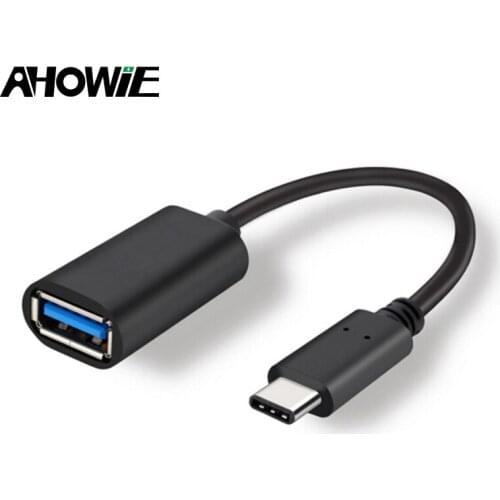 Ahowie USB To USBC Adapter For Samsung S9 Plus S8 Note 9 Macbook Type C OTG Adapter For Huawei Mate 20 P20 Pro P10 P9 Converter