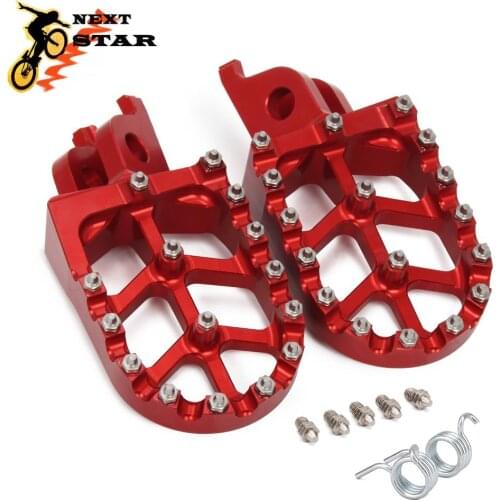 CNC Motorcycle FootRest Footpegs Foot Pegs Pedals For HONDA CR125 CR250 CRF150R CRF250R CRF250X CRF450R CRF450X CRF250L CRF250M