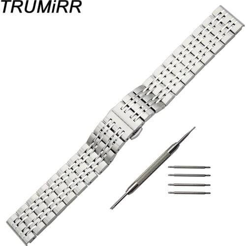 Stainless Steel Watchband 18mm 20mm 22mm for Casio Men Women Watch Band Butterfly Buckle Strap Wrist Bracelet Black Gold Silver